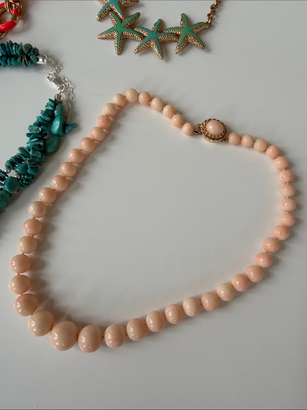 Summer Splendor Jewelry Lot Collection - Turquoise, Coral & Natural Tones - Picture 10 of 12